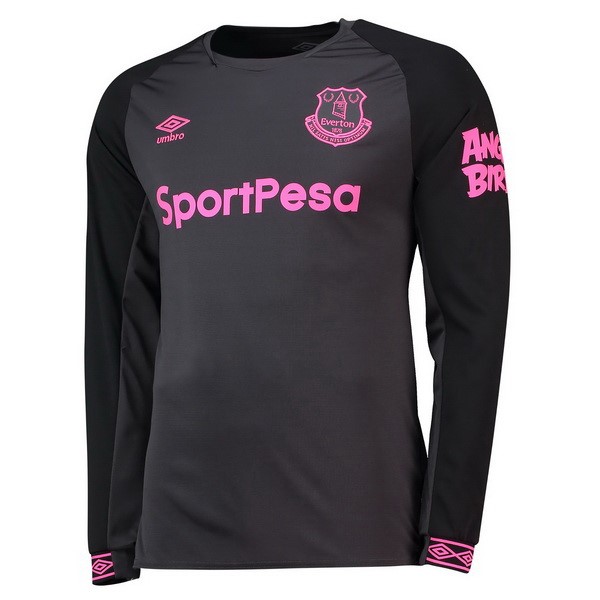 Camiseta Everton Segunda equipo ML 2018-19 Negro